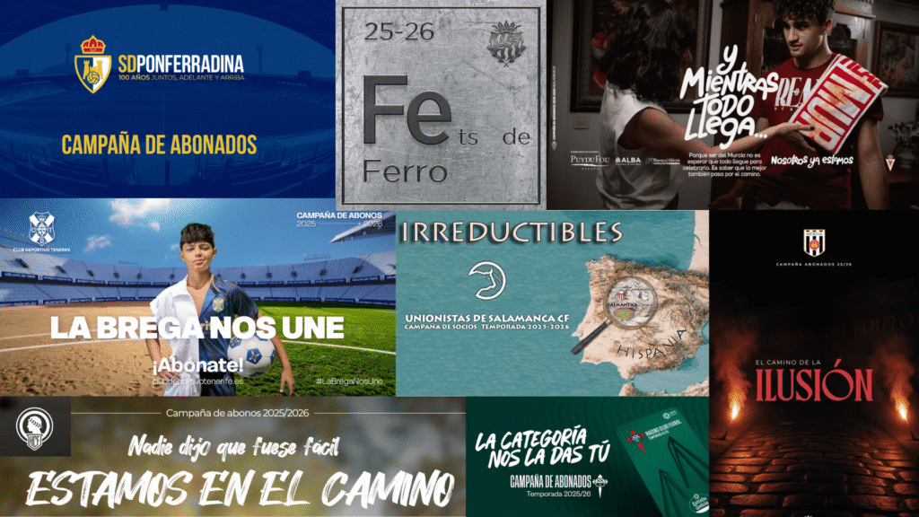 Recopilatorio de las diferentes campañas de abonados de Primera RFEF.