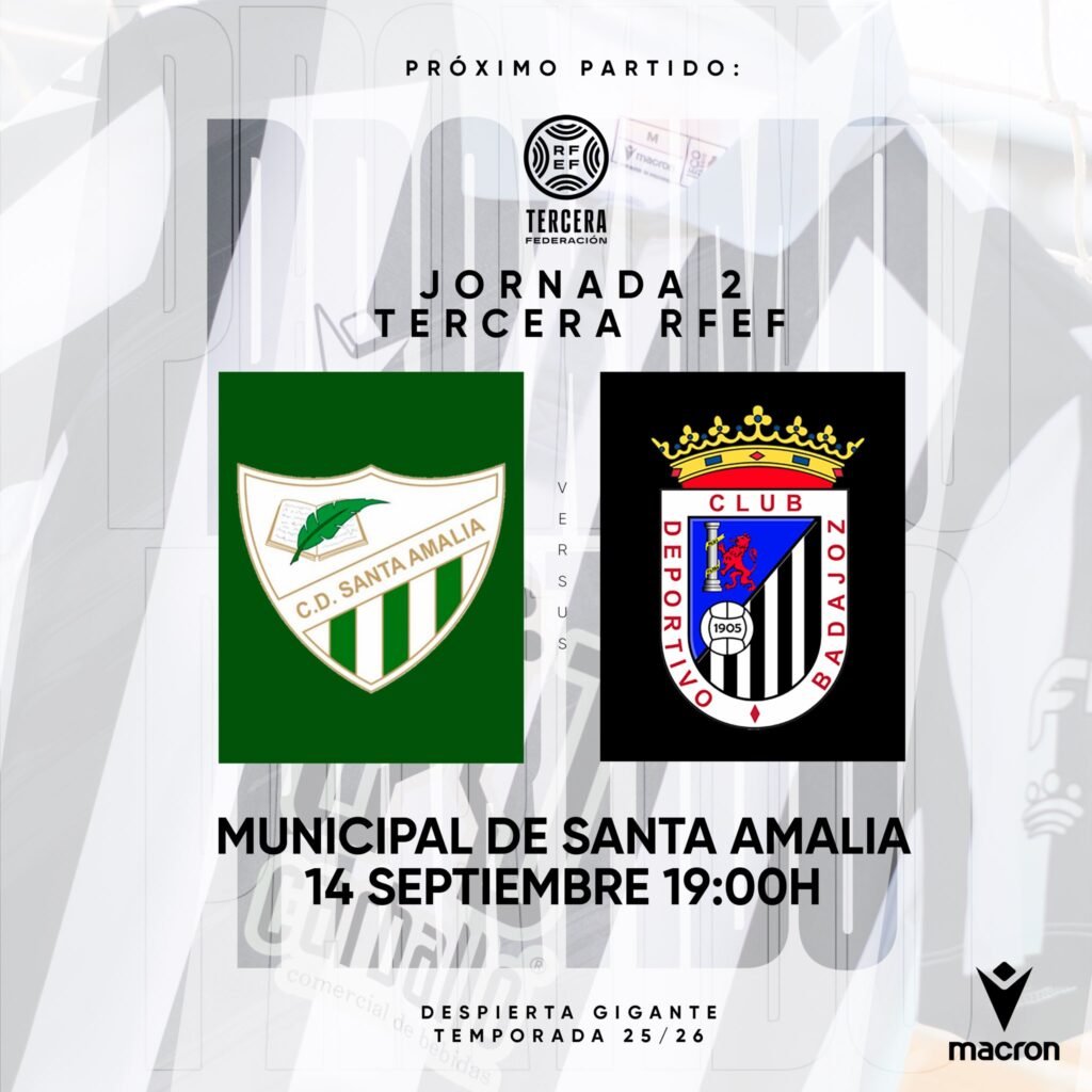 El CD Badajoz debutará en Tercera RFEF ante el CD Santa Amalia, lejos de casa.