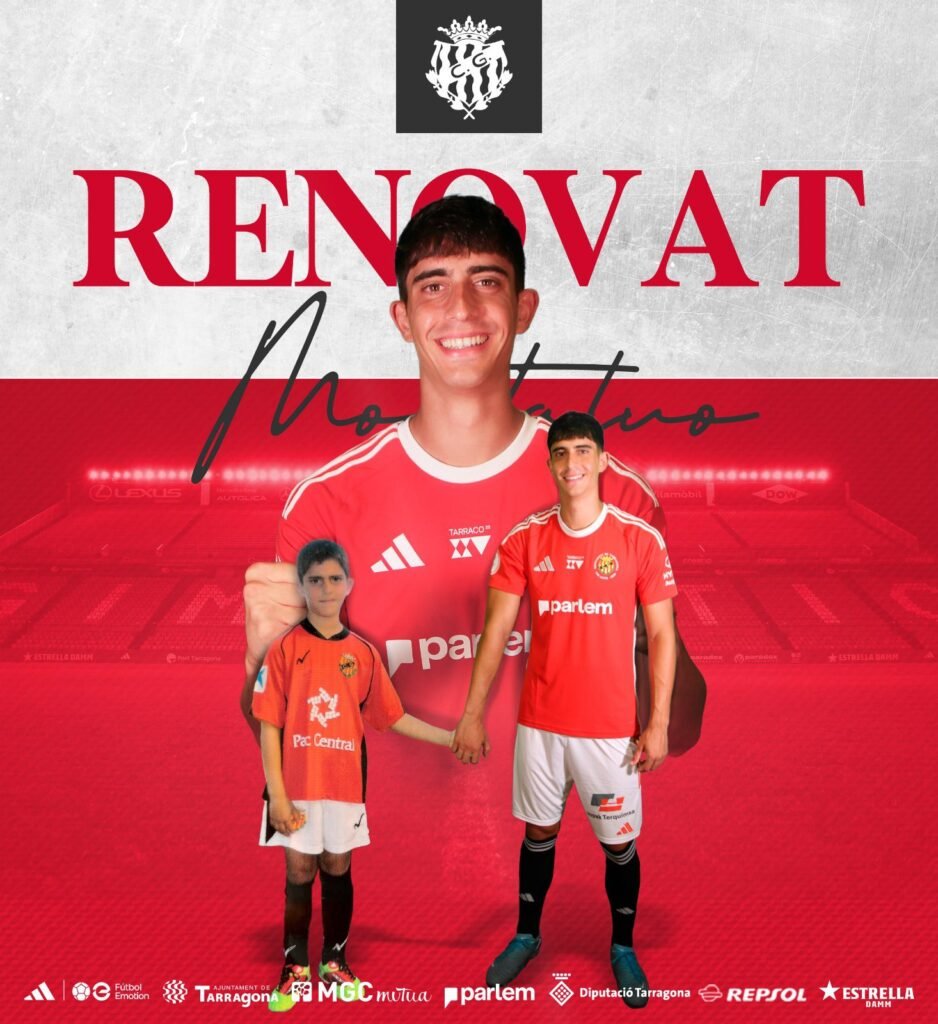El Nàstic renueva a Marc Montalvo hasta 2028.