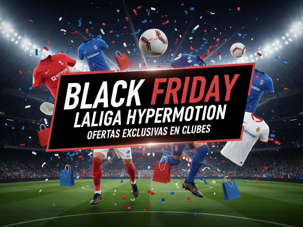 Los clubes de La Liga Hypermotion lanzan varios chollos para el Black Friday.